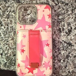 Starry Pink Phone Case with Hand Strap